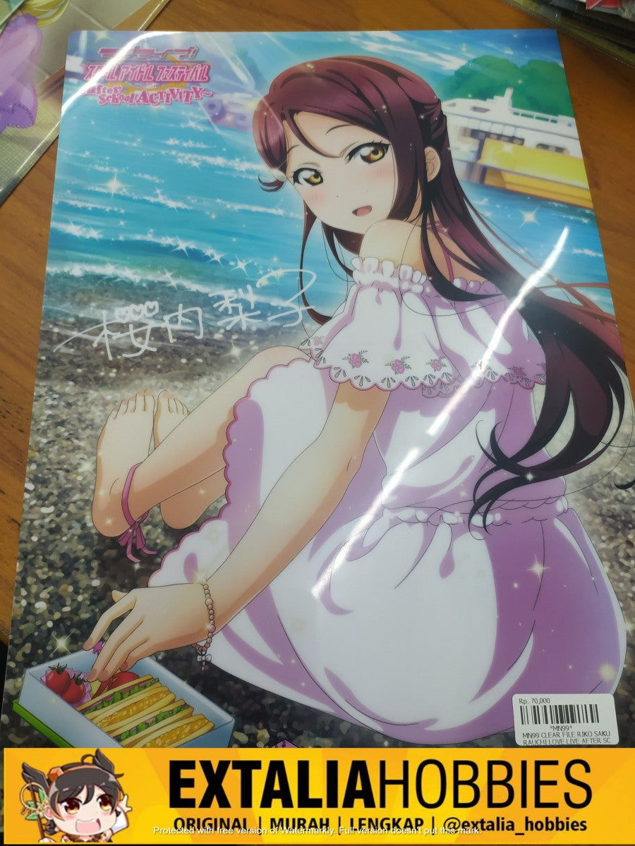 CLEAR FILE RIKO SAKURAUCHI LOVE LIVE AFTER SCHOOL CLEAR FILE RIKO SAKURAUCHI LOVE LIVE AFTER SCHOOL